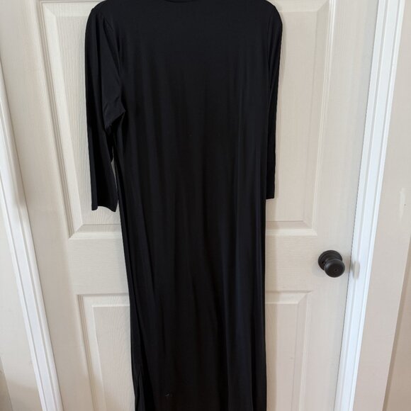 LuLu-B V-Neck Elbow Maxi Dress - M - Picture 3 of 4